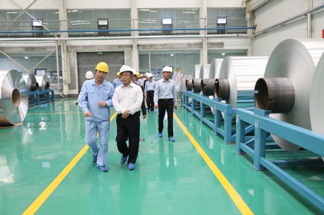 洛陽(yáng)市委常委、常務(wù)副市長(zhǎng)吳孟鐸到萬(wàn)基控股集團(tuán)調(diào)研